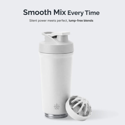 CULT Stainless Steel Shaker Bottle 700ml, Leakproof Lid, Bottom Opener, BPA-Free - ingredients panel (29)