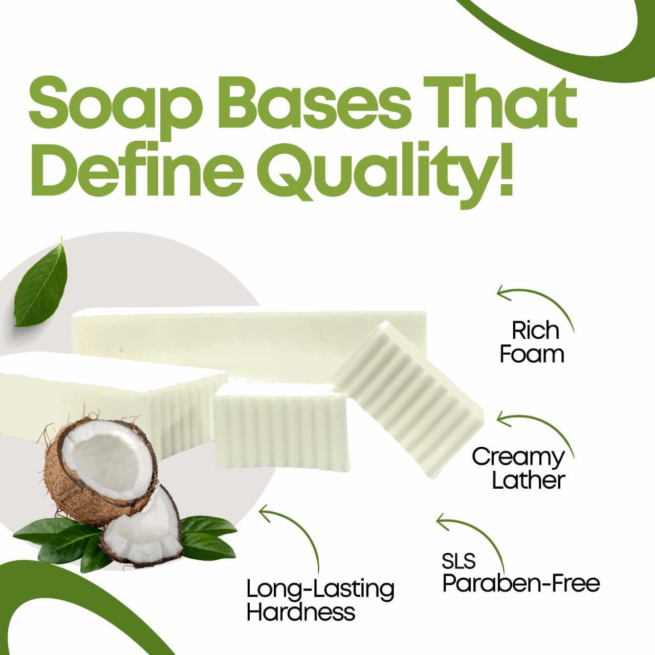 D Roots Wellness Melt and Pour Soap Base, 900g, Unscented DIY Soap Making Base - front view