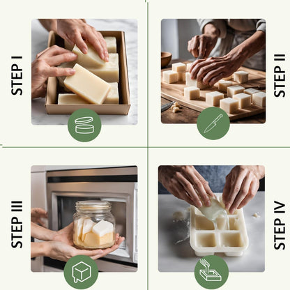 D Roots Wellness Melt and Pour Soap Base, 900g, Unscented DIY Soap Making Base - packaging