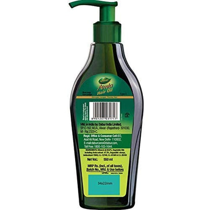 Dabur Amla Hair Oil, Herbal Hair Oil for Traditional Hair Care, 180ml-550ml - close-up detail (21)