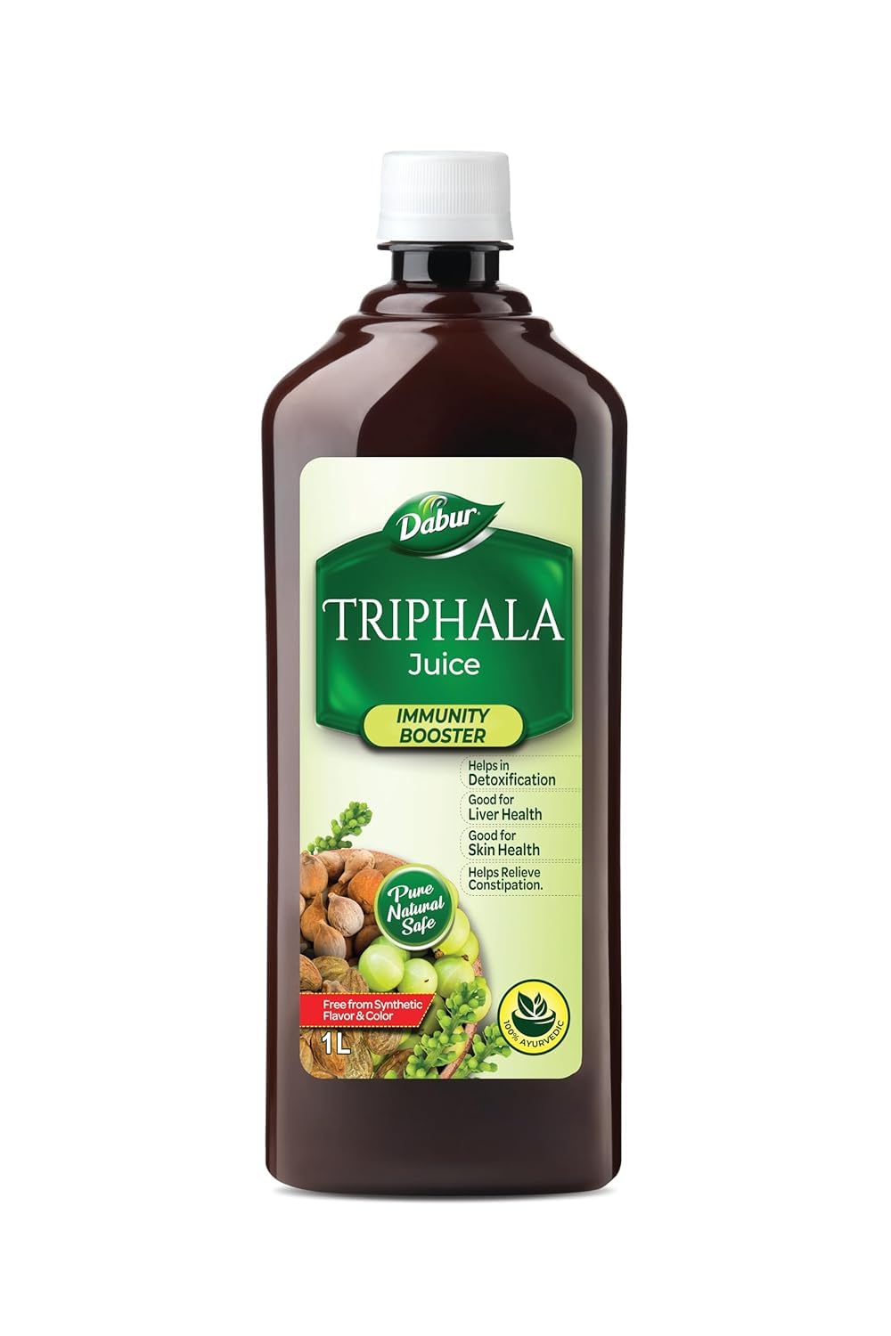Dabur Amla Juice, 1L, Natural Herbal Supplement, Ayurvedic Formula - front view (8)