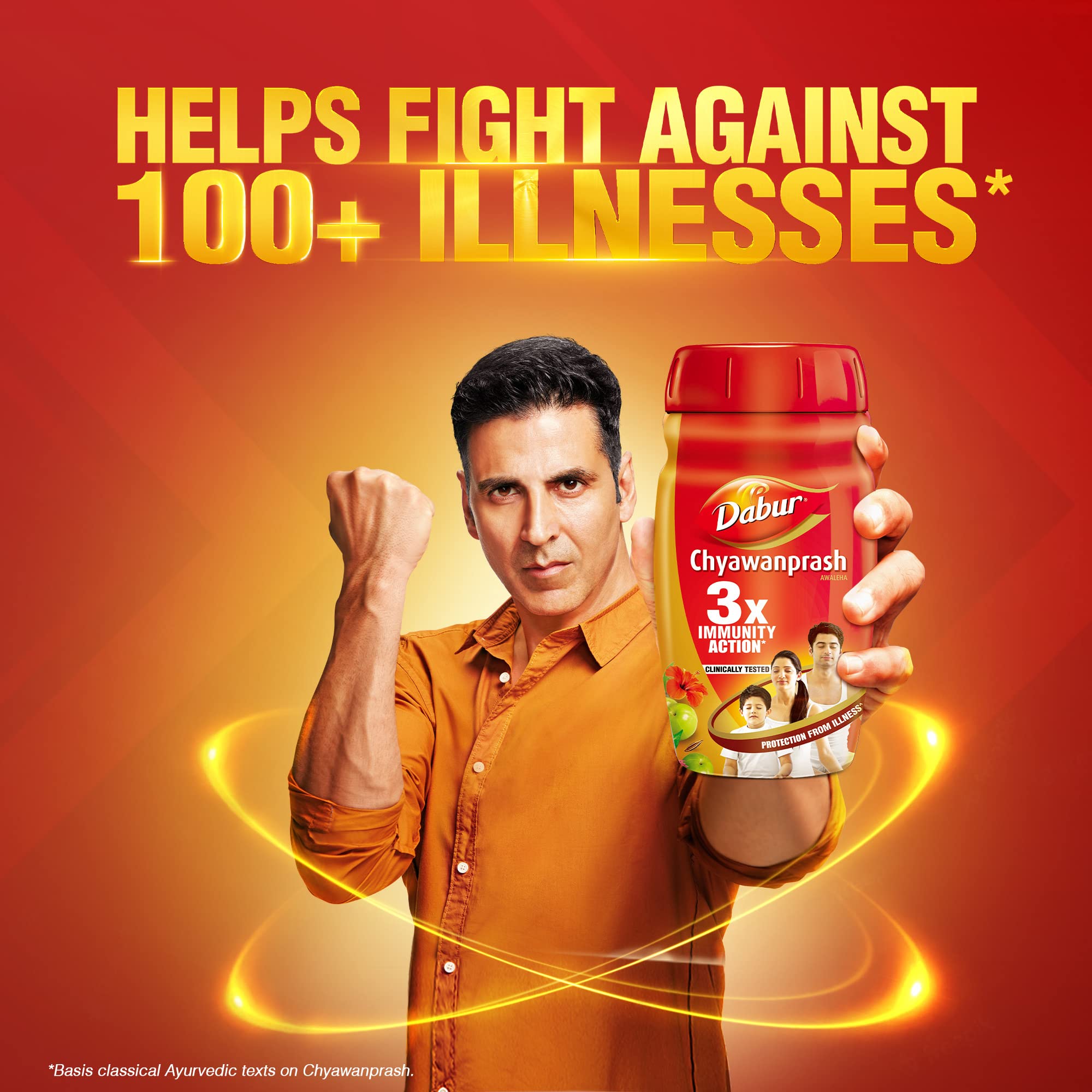 Dabur Chyawanprash - 1.5kg | 3X Immunity Action | With 40+ Ayurvedic Herbs | Helps Build Strength & Stamina | Builds Overall 