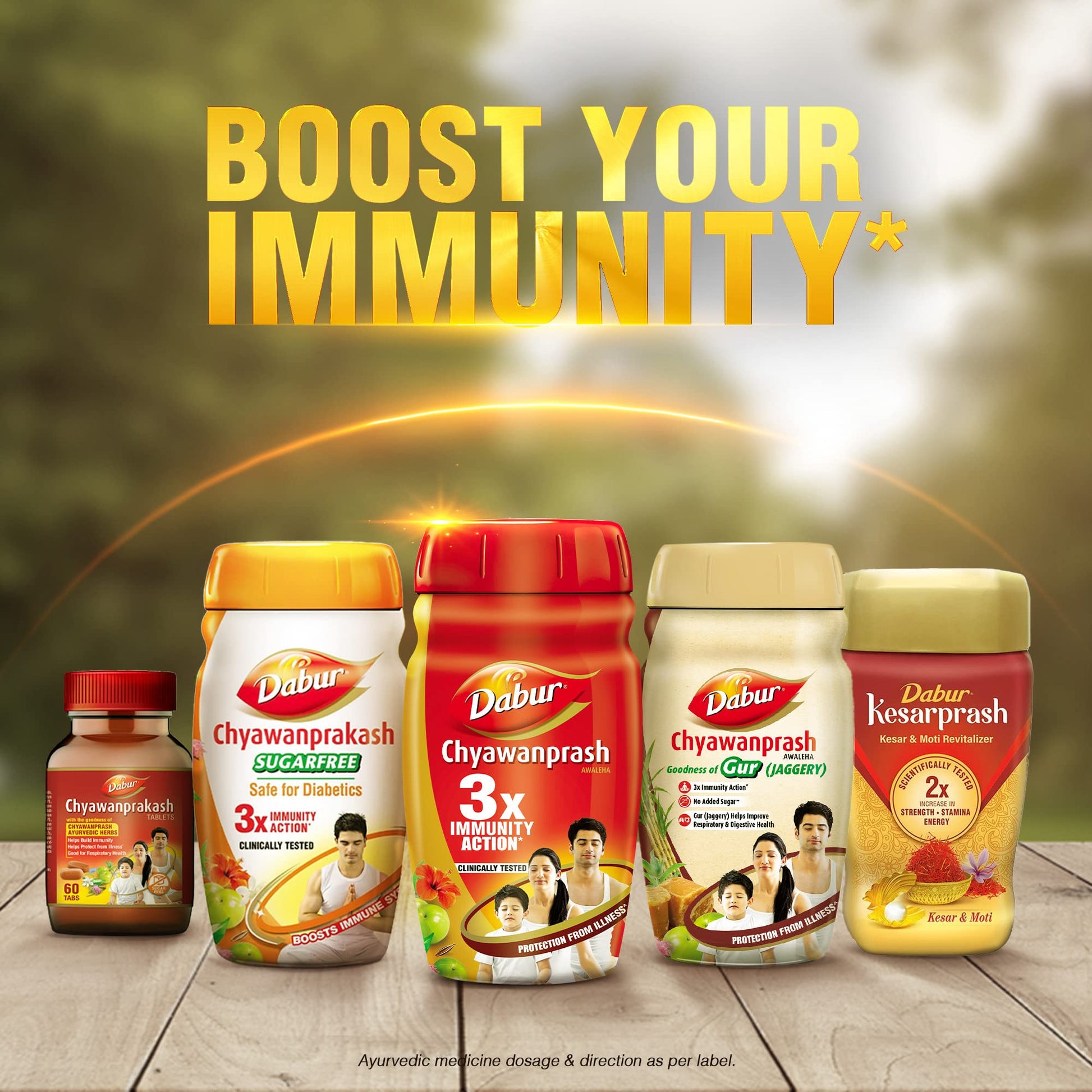 Dabur Chyawanprash - 1.5kg | 3X Immunity Action | With 40+ Ayurvedic Herbs | Helps Build Strength & Stamina | Builds Overall 