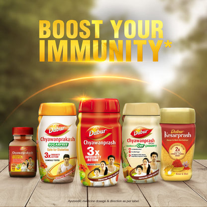 Dabur Chyawanprash - 1.5kg | 3X Immunity Action | With 40+ Ayurvedic Herbs | Helps Build Strength & Stamina | Builds Overall 