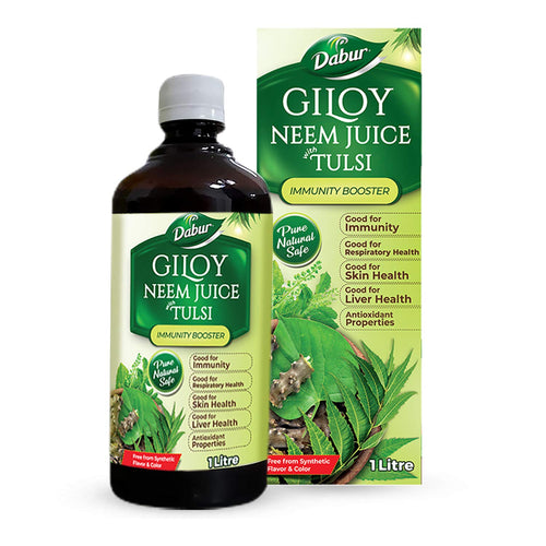 Dabur Giloy Neem Tulsi Juice: Benefit of 3-in-1 Immunity Boosters with the power of Giloy, Neem and Tulsi|Pure, Natural and 1