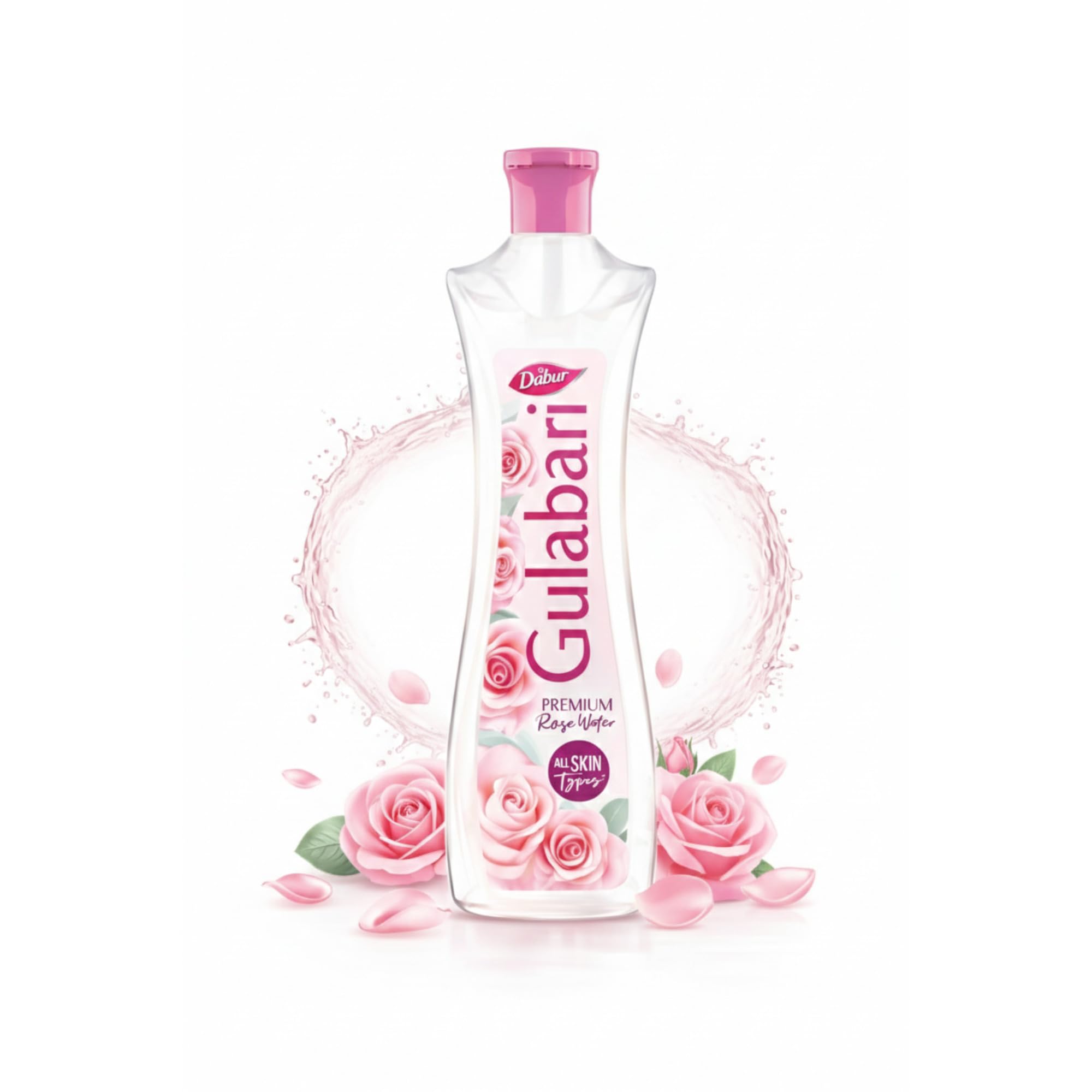Dabur Gulabari Pure Rose Water Facial Toner, Rose Water, No Preservatives, All Skin Types (10)
