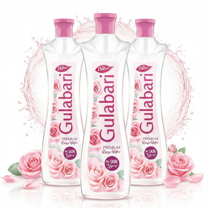 Dabur Gulabari Pure Rose Water Facial Toner, Rose Water, No Preservatives, All Skin Types (18)