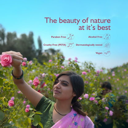 Dabur Gulabari Pure Rose Water Facial Toner, Rose Water, No Preservatives, All Skin Types - back view