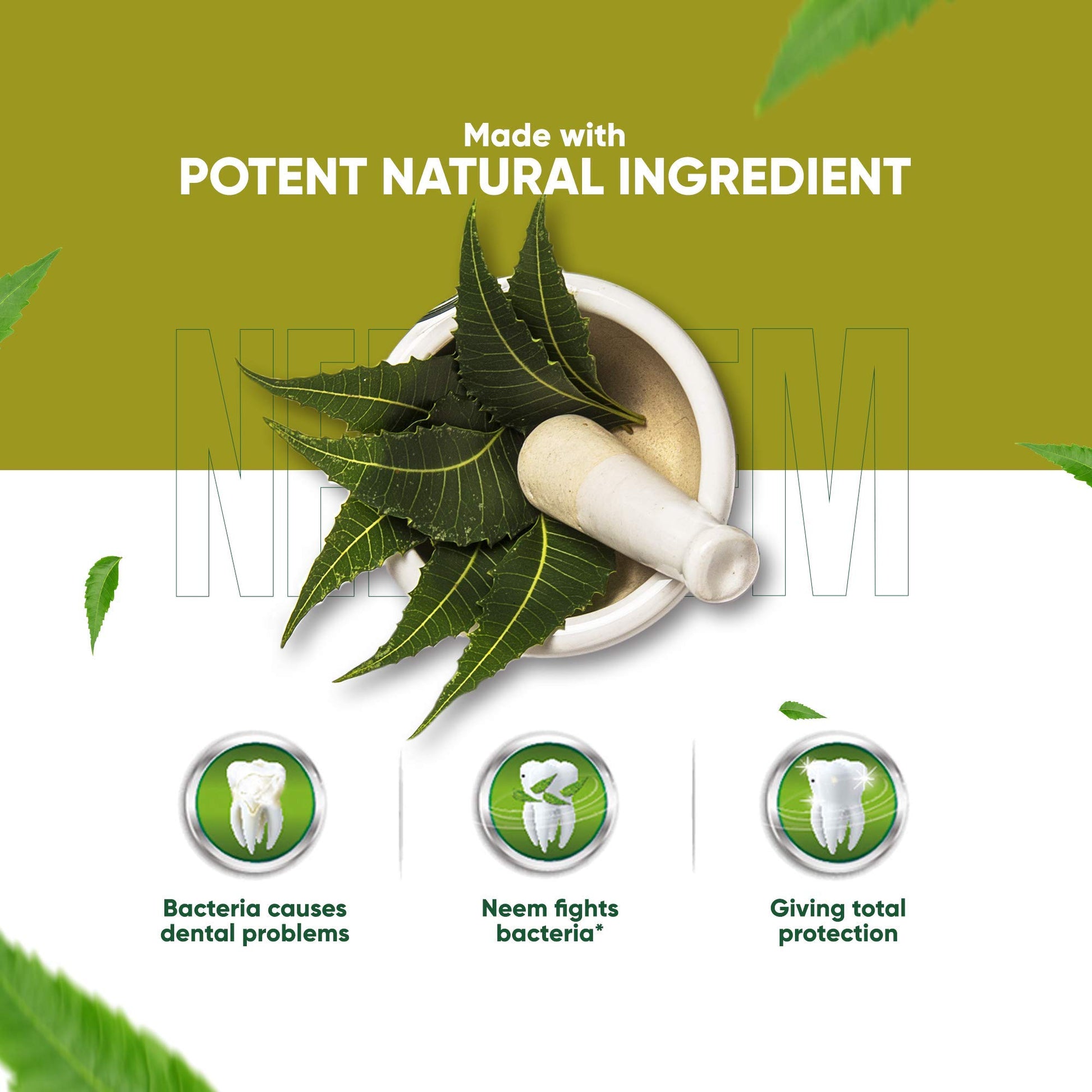 Dabur Herb'l Neem - Germ Protection Oral Care Toothpaste - 200 g - packaging