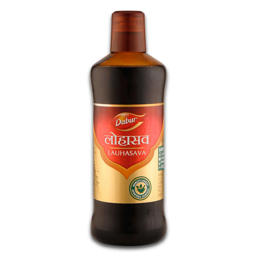 Dabur Lauhasava Ayurvedic Liquid Tonic, 450ml, Herbal Supplement for Adult Use