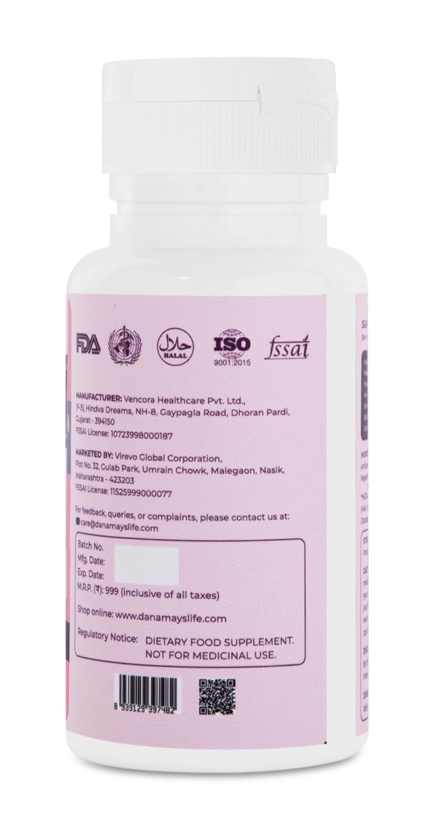 Danamays Collagen Beauty Capsules, Marine Collagen 1000mg, 60 Count, with Hyaluronic Acid, Vitamin C, E and Biotin - in use
