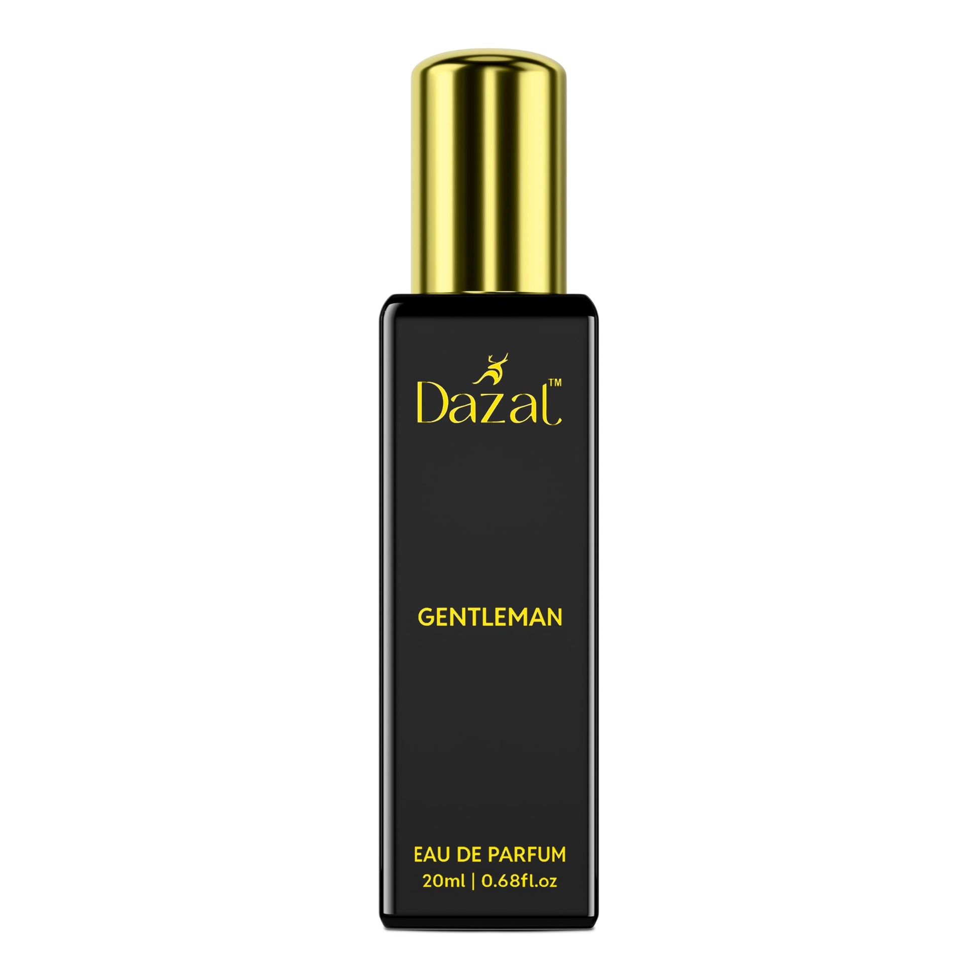 DAZAL Gentleman Eau de Parfum for Men, 80g, Citrus & Aquatic Notes, Long-Lasting, Black Bottle with Gold Accents
