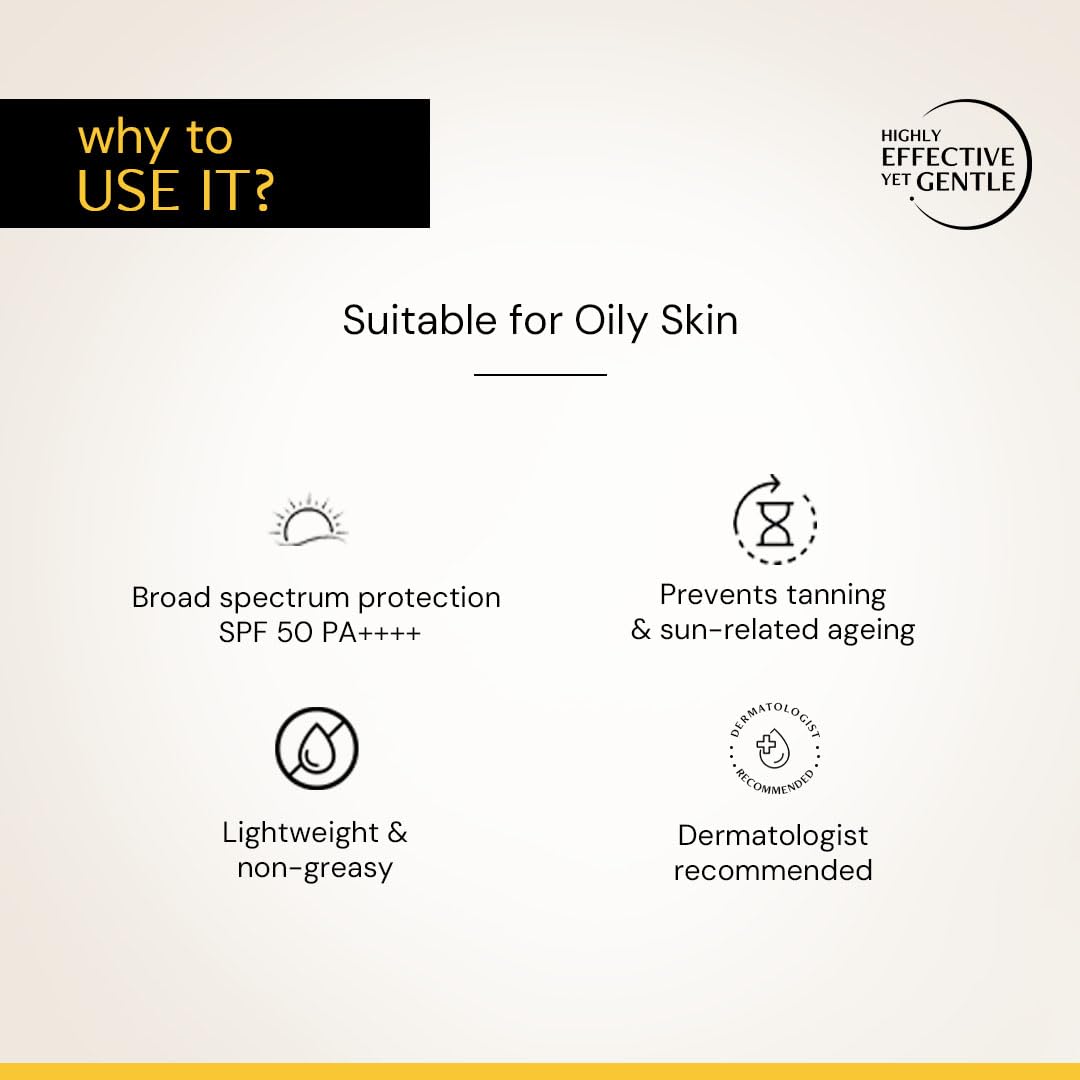 Deconstruct Gel Sunscreen SPF 50 PA++++ for Oily Skin - Lightweight, Non-Greasy, No White Cast, Broad Spectrum - front view (