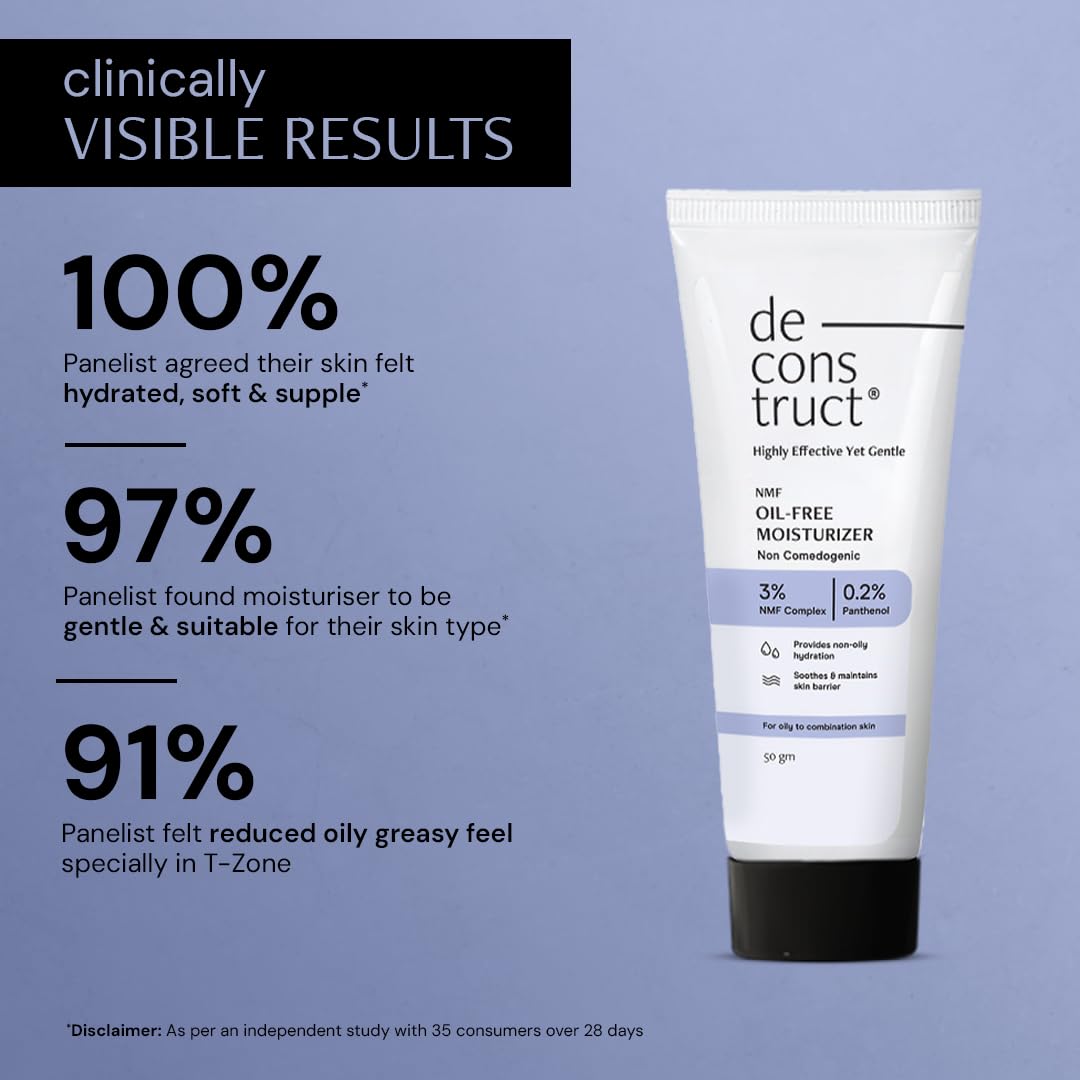 Deconstruct Oil-Free Face Moisturizer, 50g, Lightweight Non-Comedogenic for Oily Skin - back view (15)