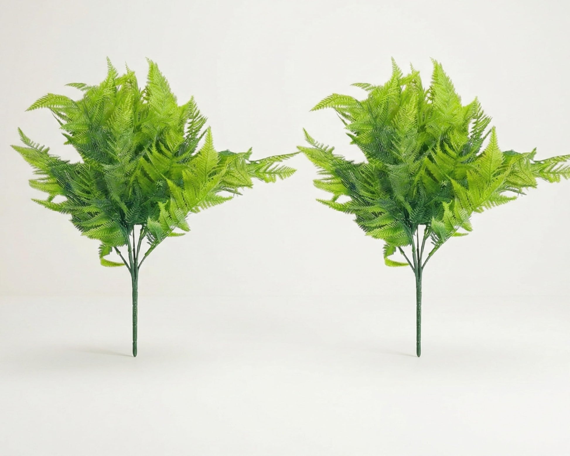 Dekorly 30CM Artificial Greenery Bush, Pack of 2, Designer Faux Leaf Bunch for Indoor Styling