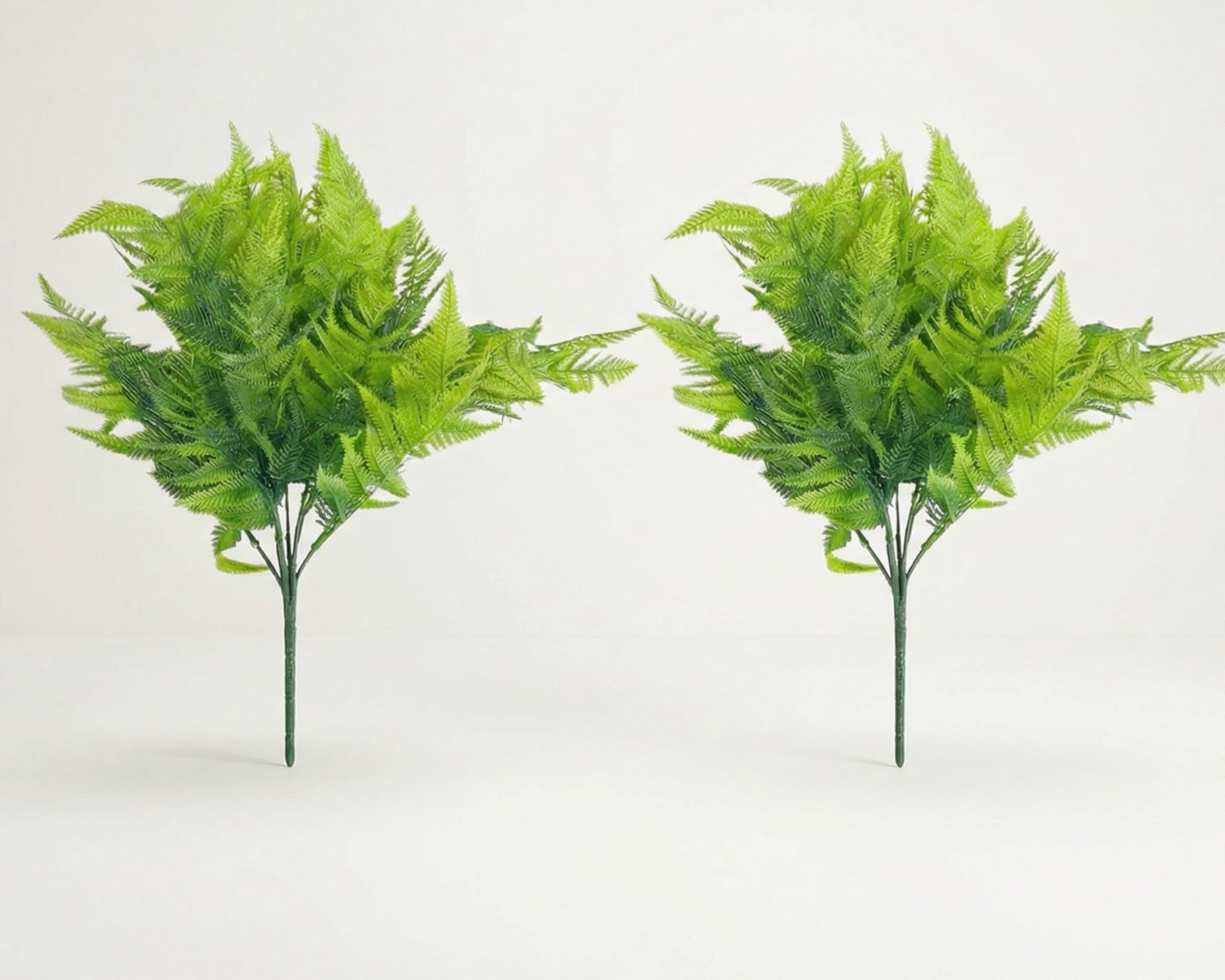 Dekorly 30CM Artificial Greenery Bush, Pack of 2, Designer Faux Leaf Bunch for Indoor Styling