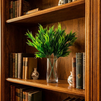 Dekorly 30CM Artificial Greenery Bush, Pack of 2, Designer Faux Leaf Bunch for Indoor Styling - ingredients panel (42)