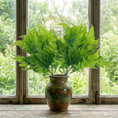 Dekorly 30CM Artificial Greenery Bush, Pack of 2, Designer Faux Leaf Bunch for Indoor Styling - label detail