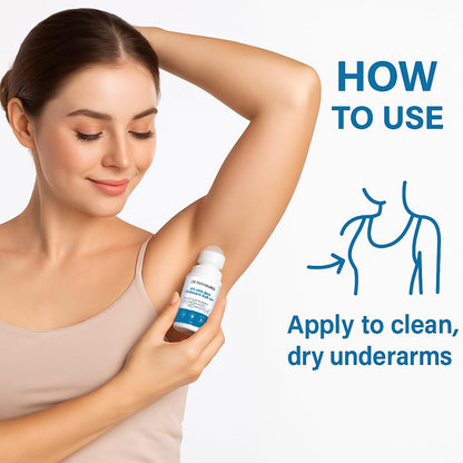 Dermaguru 6% AHA BHA Underarm Roll-on Deodorant, 50ml, Alcohol-Free, Floral Fragrance, Dermatologist Tested - label detail