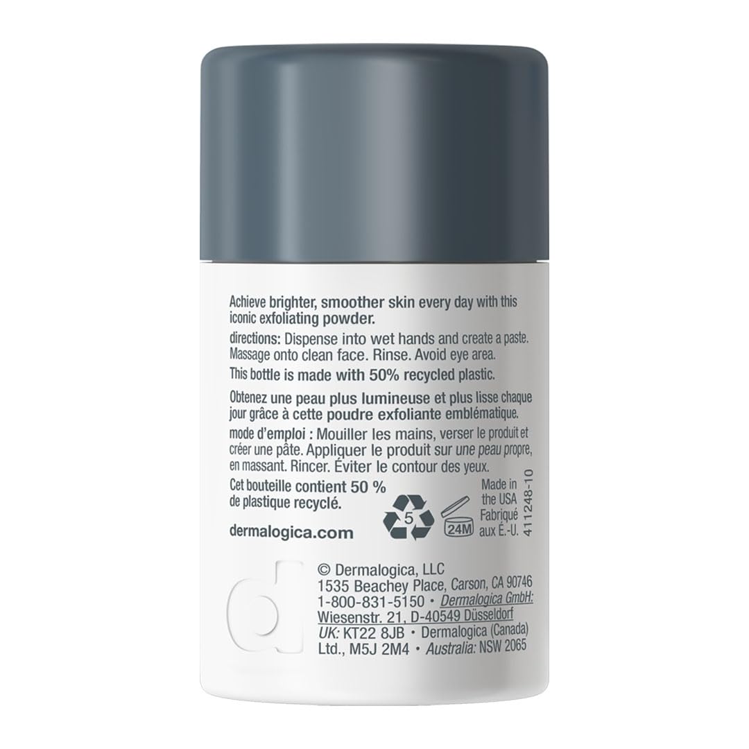 Dermalogica Daily Microfoliant Face Scrub, 13 gm, Rice Bran, Papaya Enzyme, Salicylic Acid, Women - front view