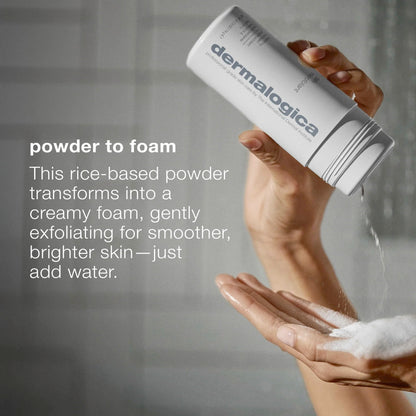 Dermalogica Daily Microfoliant Face Scrub, 13 gm, Rice Bran, Papaya Enzyme, Salicylic Acid, Women - in use