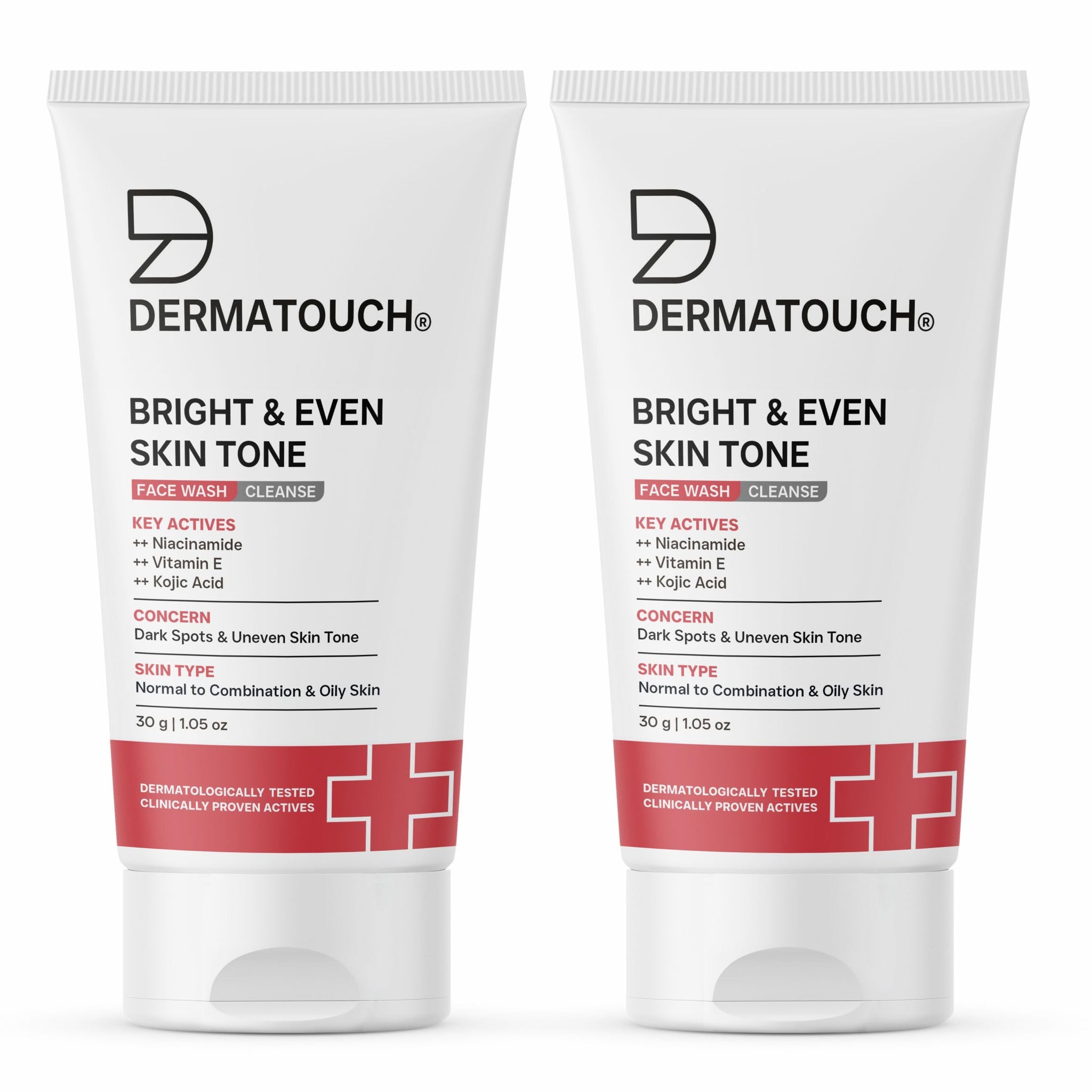 DERMATOUCH Bright & Even Tone Face Wash with Niacinamide, Vitamin E and Kojic Acid, Unisex (8)