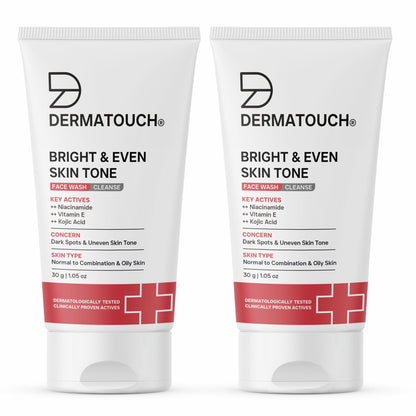 DERMATOUCH Bright & Even Tone Face Wash with Niacinamide, Vitamin E and Kojic Acid, Unisex (8)