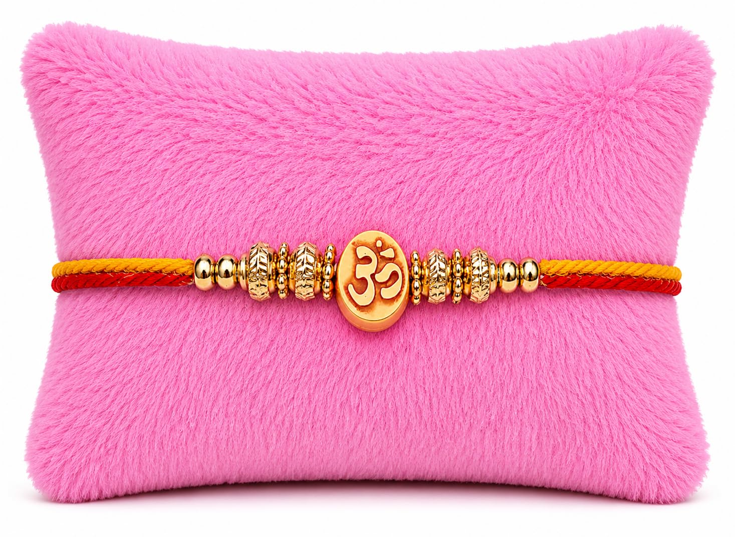 Designer Om Rakhi for Brother with Roli Chawal
