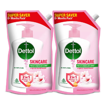 Dettol Liquid Handwash Refill, pH Balanced, 1350ml, Pink, Floral Scent (10)