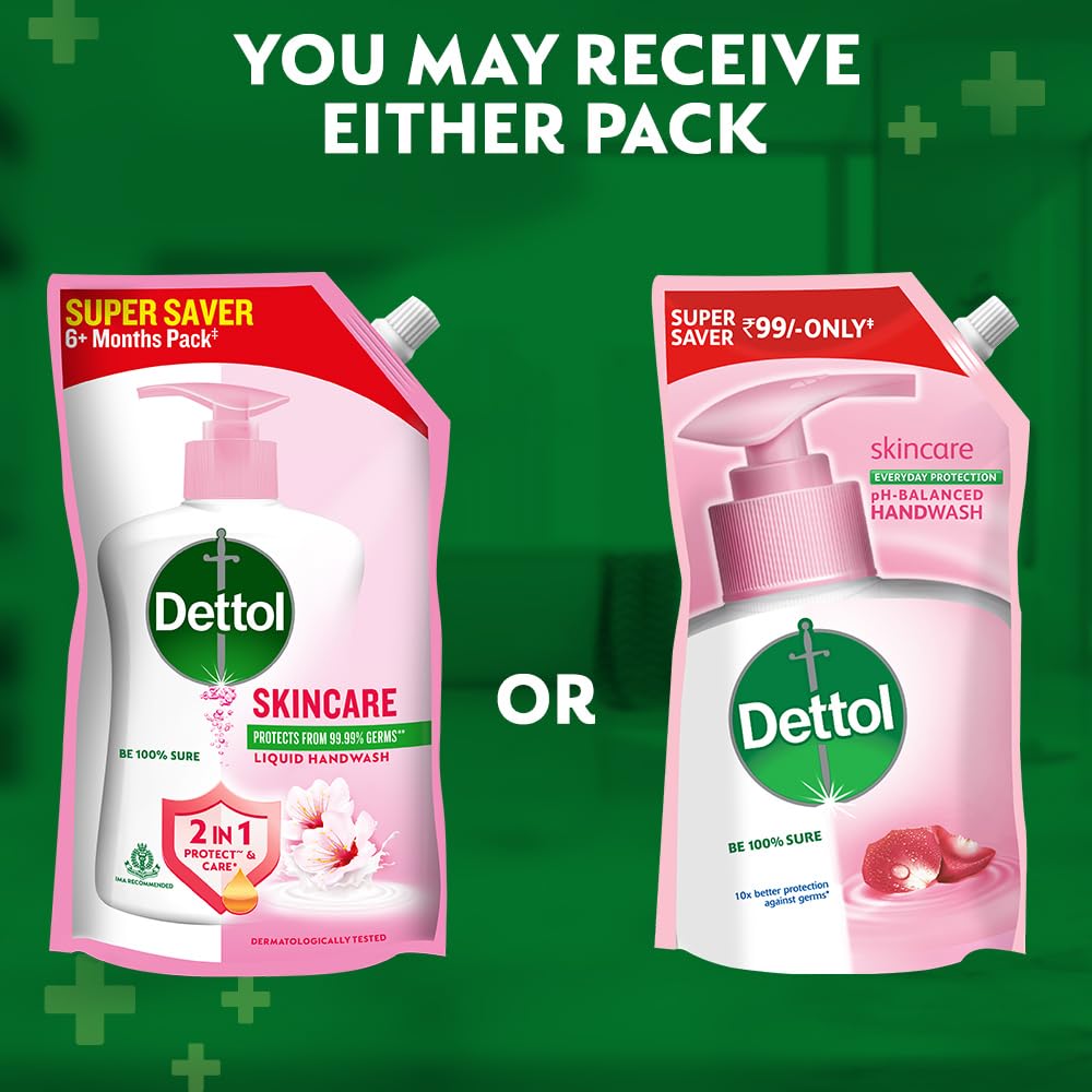 Dettol Liquid Handwash Refill, pH Balanced, 1350ml, Pink, Floral Scent - packaging (13)