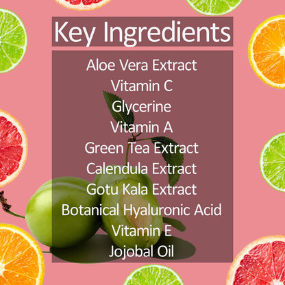 Deve Herbes Plant Based Vitamin C Face Serum with Hyaluronic Acid and Vitamins A & E, 30ml with Vitamin E Oil 10ml - back vie
