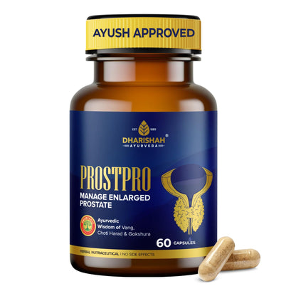 Dharishah Ayurveda ProstPro Herbal Supplement Capsules, Vegetarian, Gluten Free, GMP & AYUSH Certified (9)