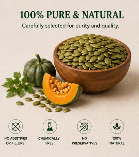 Dirghaanshi Ashwagandha Root Asgandh Nagori Raw Herb 200g & Pumpkin Seeds Kaddu Beej Raw 100g Combo - Herbal Root and Seeds f