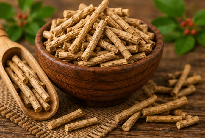 Dirghaanshi Ashwagandha Root (Asgandh Nagori, Withania Somnifera) Raw Herb, 100g - back view (8)
