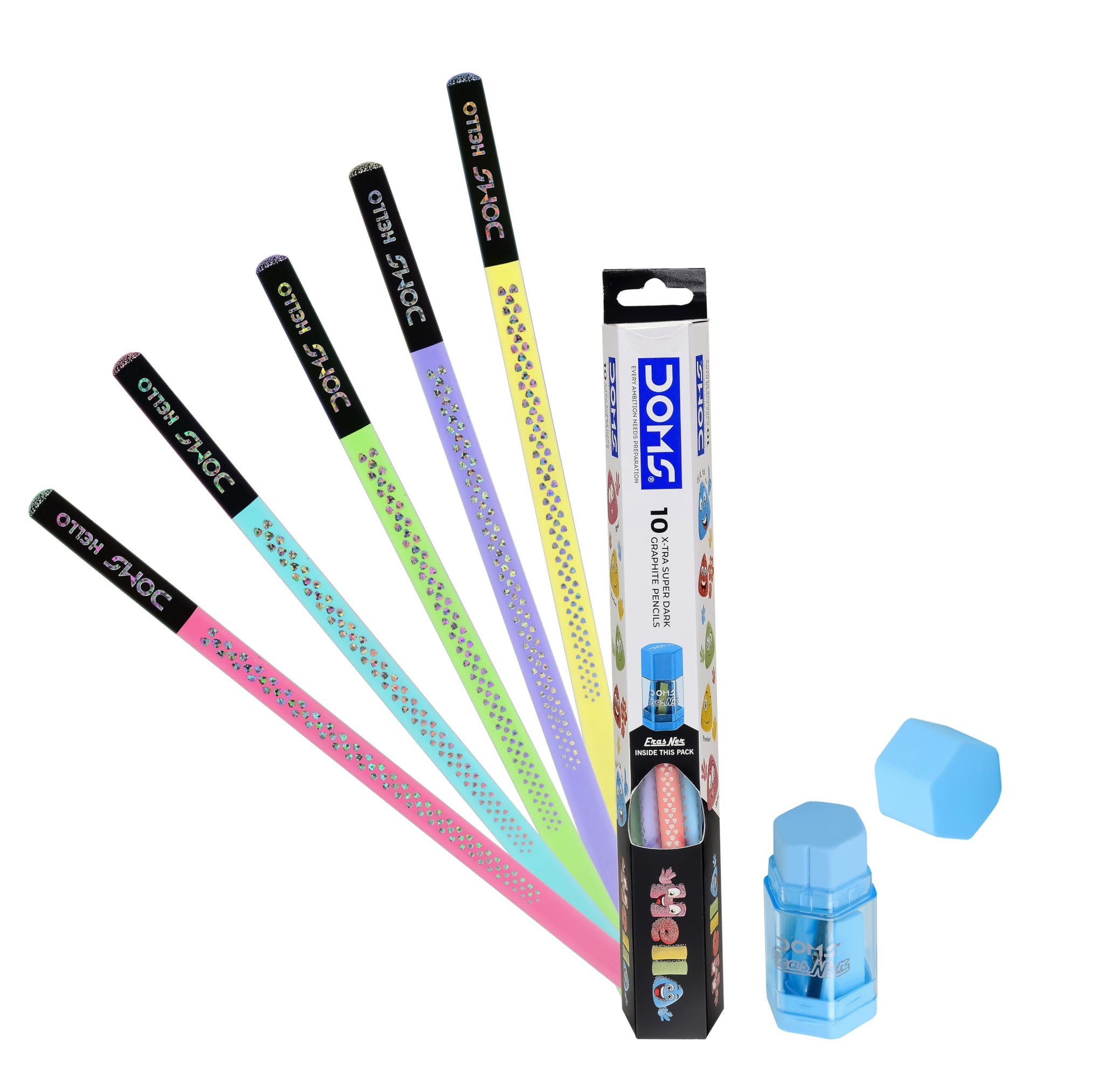Doms Hello X-Tra Dark Pencil Set for Kids
