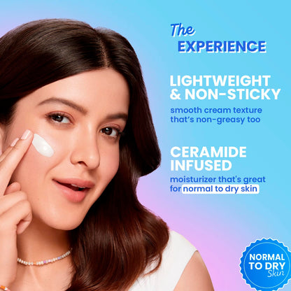 DOT & KEY Barrier Repair Moisturizer for Face, 50g, with 5 Ceramides, Hyaluronic Acid, Japanese Rice Water, Non-Comedogenic -