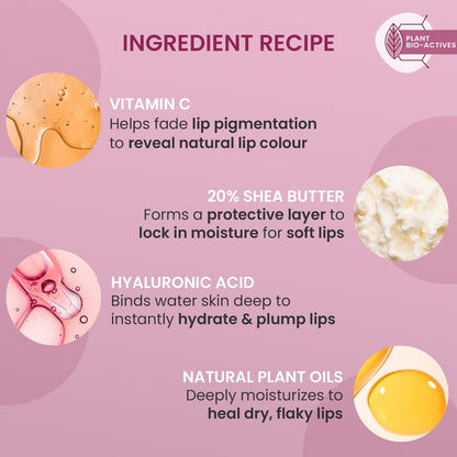 DOT & KEY Lip Mask with Shea Butter, Hyaluronic Acid, Vitamin C & E, 15ml, Tinted Lip Balm - packaging (10)