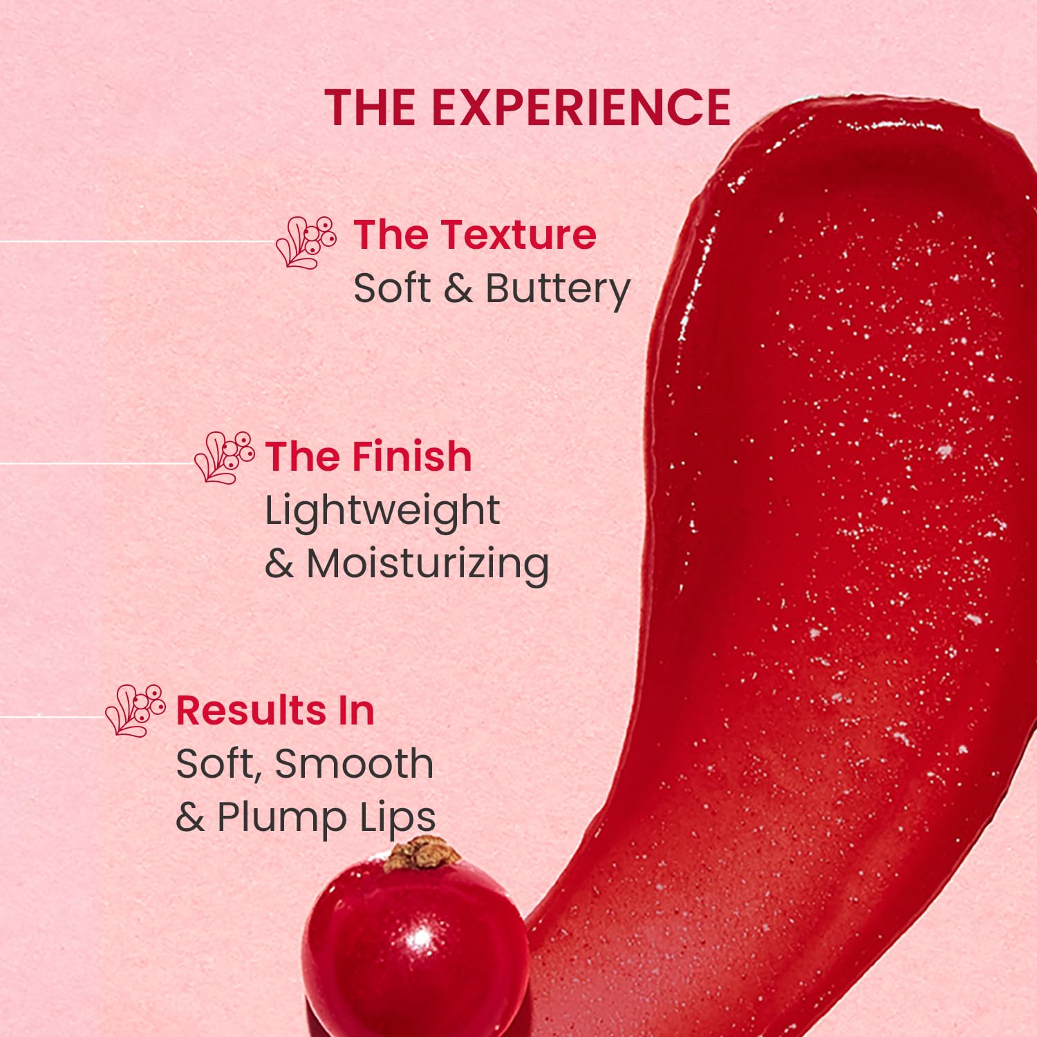 DOT & KEY Lip Mask with Shea Butter, Hyaluronic Acid, Vitamin C & E, 15ml, Tinted Lip Balm - label detail
