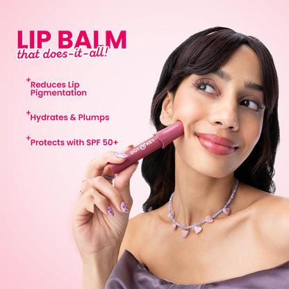 DOT & KEY Meltie Lip Balm SPF 50+ with Kojic & Vitamin C, 4g - back view