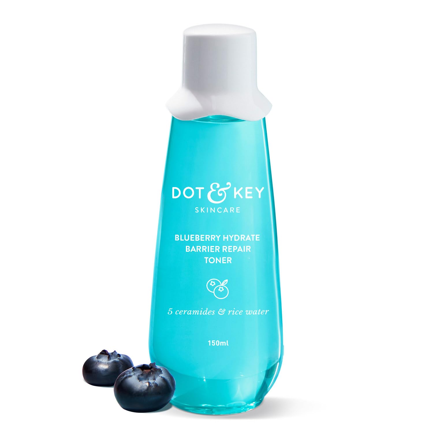 Dot & Key Rice Water Hydrating Toner with Hyaluronic Acid and Probiotics, 150ml, Alcohol-Free Facial Toner for All Skin Types