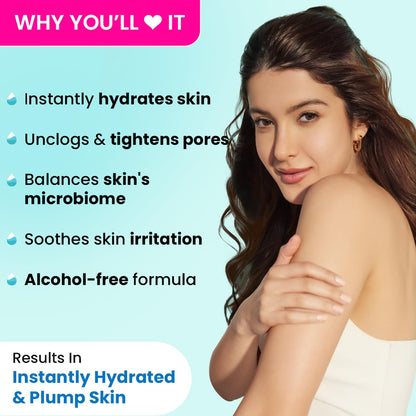 Dot & Key Rice Water Hydrating Toner with Hyaluronic Acid and Probiotics, 150ml, Alcohol-Free Facial Toner for All Skin Types