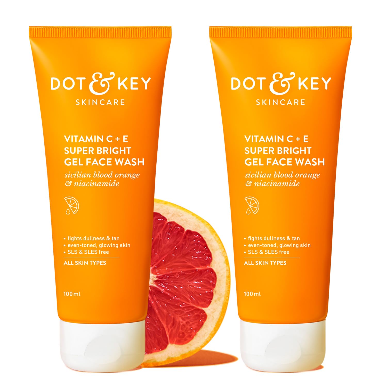 DOT & KEY Vitamin C + E Super Bright Gel Face Wash, Sulfate-Free Cleanser for All Skin Types (9)