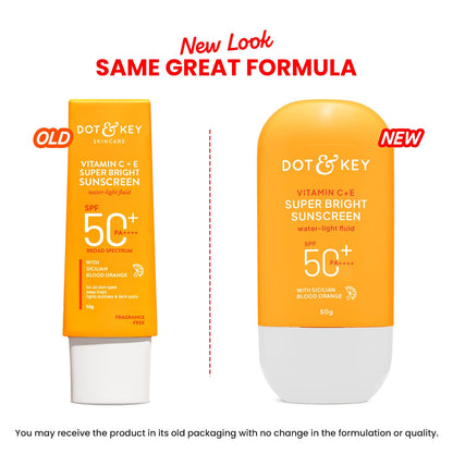 DOT & KEY Vitamin C+E Super Bright Sunscreen SPF 50+ PA++++ Water-Light Fluid - packaging (15)