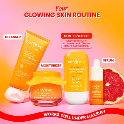 DOT & KEY Vitamin C+E Super Bright Sunscreen SPF 50+ PA++++ Water-Light Fluid - size and scale (20)