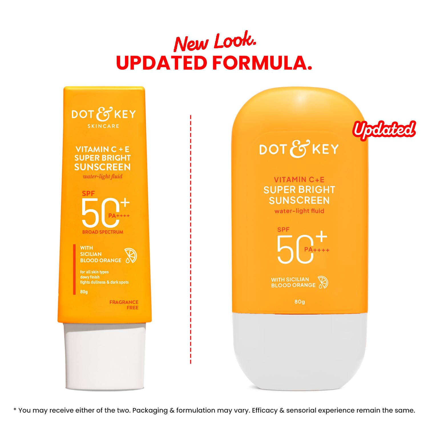 DOT & KEY Vitamin C+E Super Bright Sunscreen SPF 50+ PA++++ Water-Light Fluid - size and scale (22)