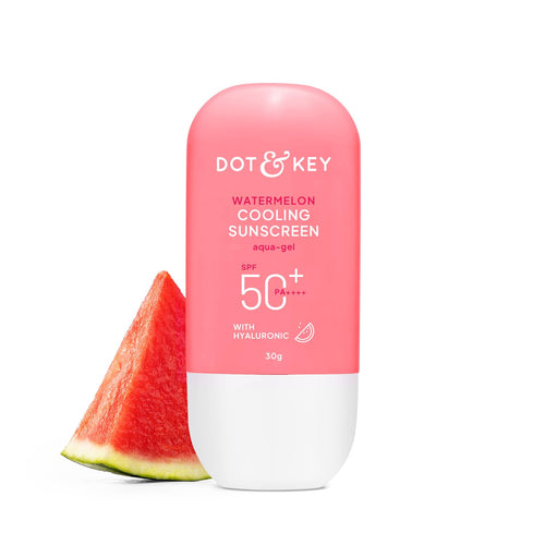 Dot & Key Watermelon Cooling Sunscreen SPF 50 PA++++, Broad Spectrum UV Protection, Gel Cream