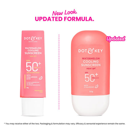 Dot & Key Watermelon Cooling Sunscreen SPF 50 PA++++, Broad Spectrum UV Protection, Gel Cream - size and scale (11)