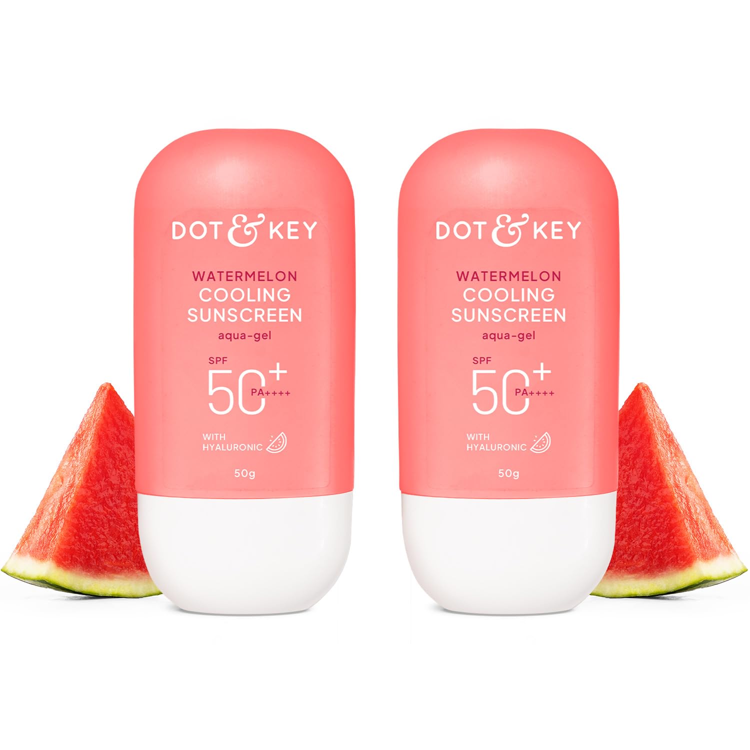 Dot & Key Watermelon Cooling Sunscreen SPF 50 PA++++, Broad Spectrum UV Protection, Gel Cream (12)