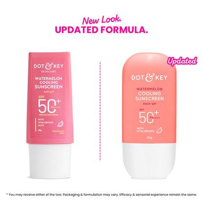 Dot & Key Watermelon Cooling Sunscreen SPF 50 PA++++, Broad Spectrum UV Protection, Gel Cream - size and scale