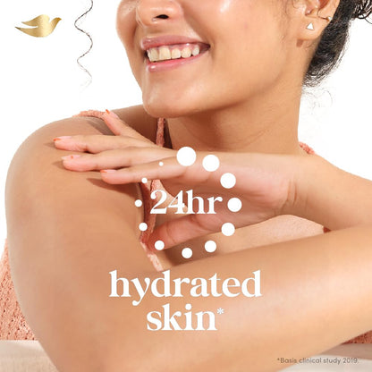 Dove Nourishing Bodywash, 825ml, Paraben-Free Sulphate-Free Body Wash Gel with Triple Hydration Serum - packaging